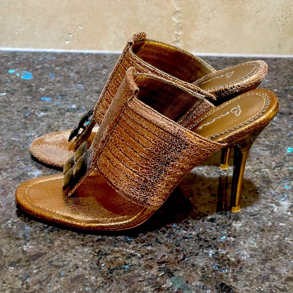 Bourne jeweled sandal heels